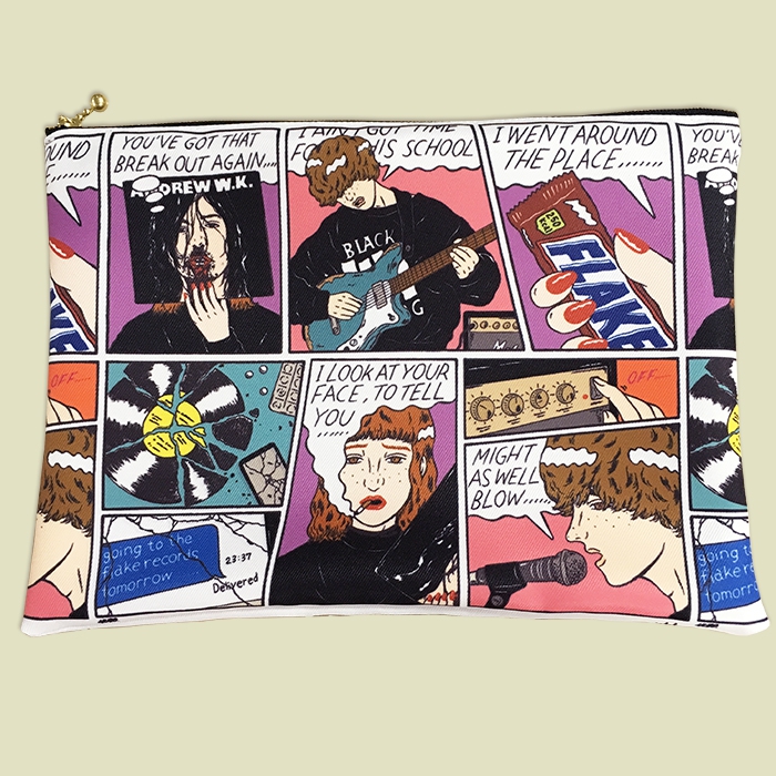 Flake Records Designed By Yugo Zipper Pouch Size M Bag 2 800