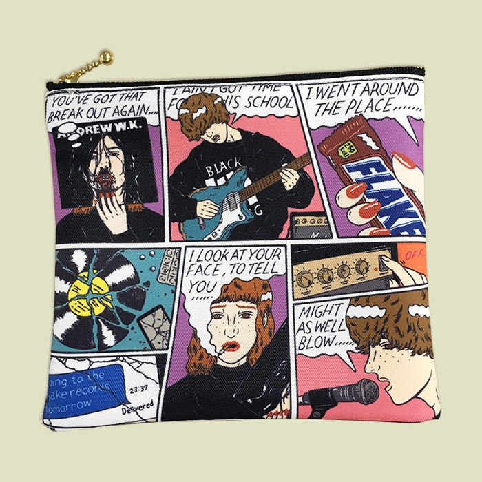 Flake Records Designed By Yugo Zipper Pouch Size S Bag 1 800